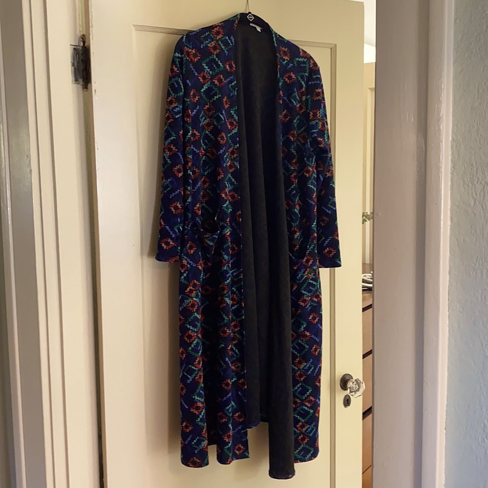 Colorful patterned duster